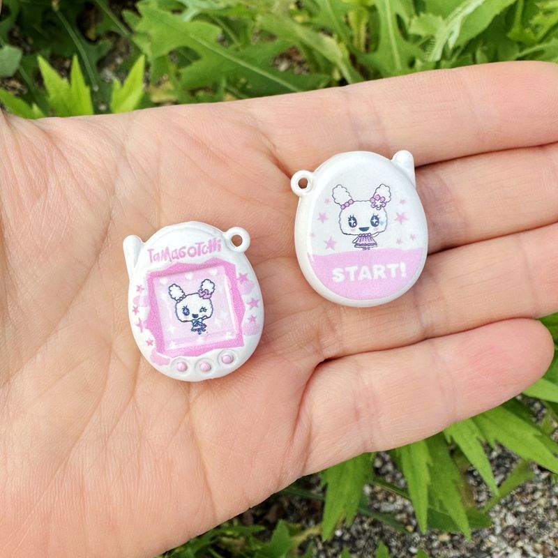 Jewelry Making Supplies - Random1-6pcs Tamagotchi Bead Accessories Acrylic Cartoon