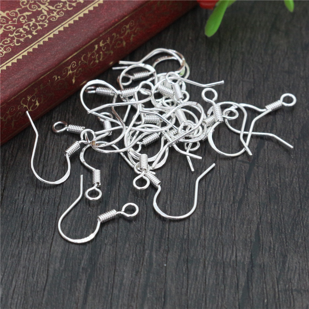 Jewelry Making Materials Wholesale - 50pcs 16mm 925 Sterling Silver Plated