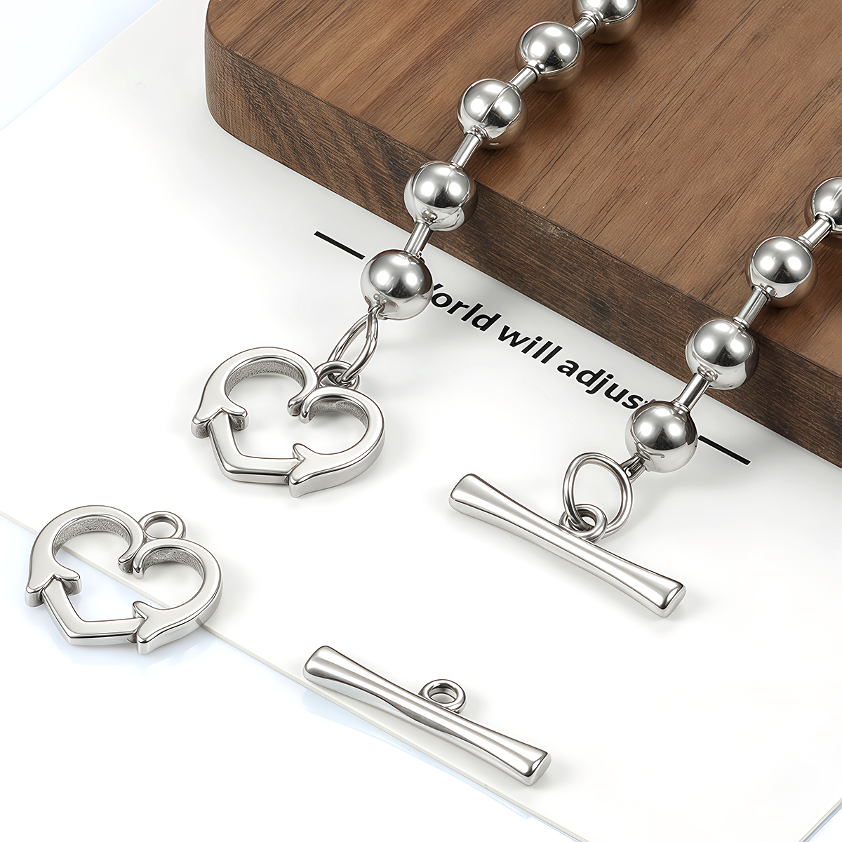 Jewelry Making Set - 2 Sets Stainless Steel OT Clasp