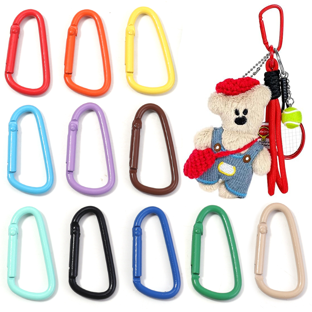 10pcs Colorful Carabiner Clip  - مراجعة Jewelry Making A Ring وسعره