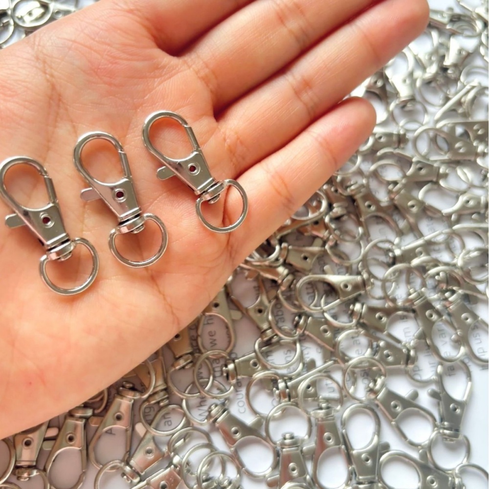 25-200Pcs Metal Swivel Snap Ho - مراجعة Jewelry Making A Ring وسعره