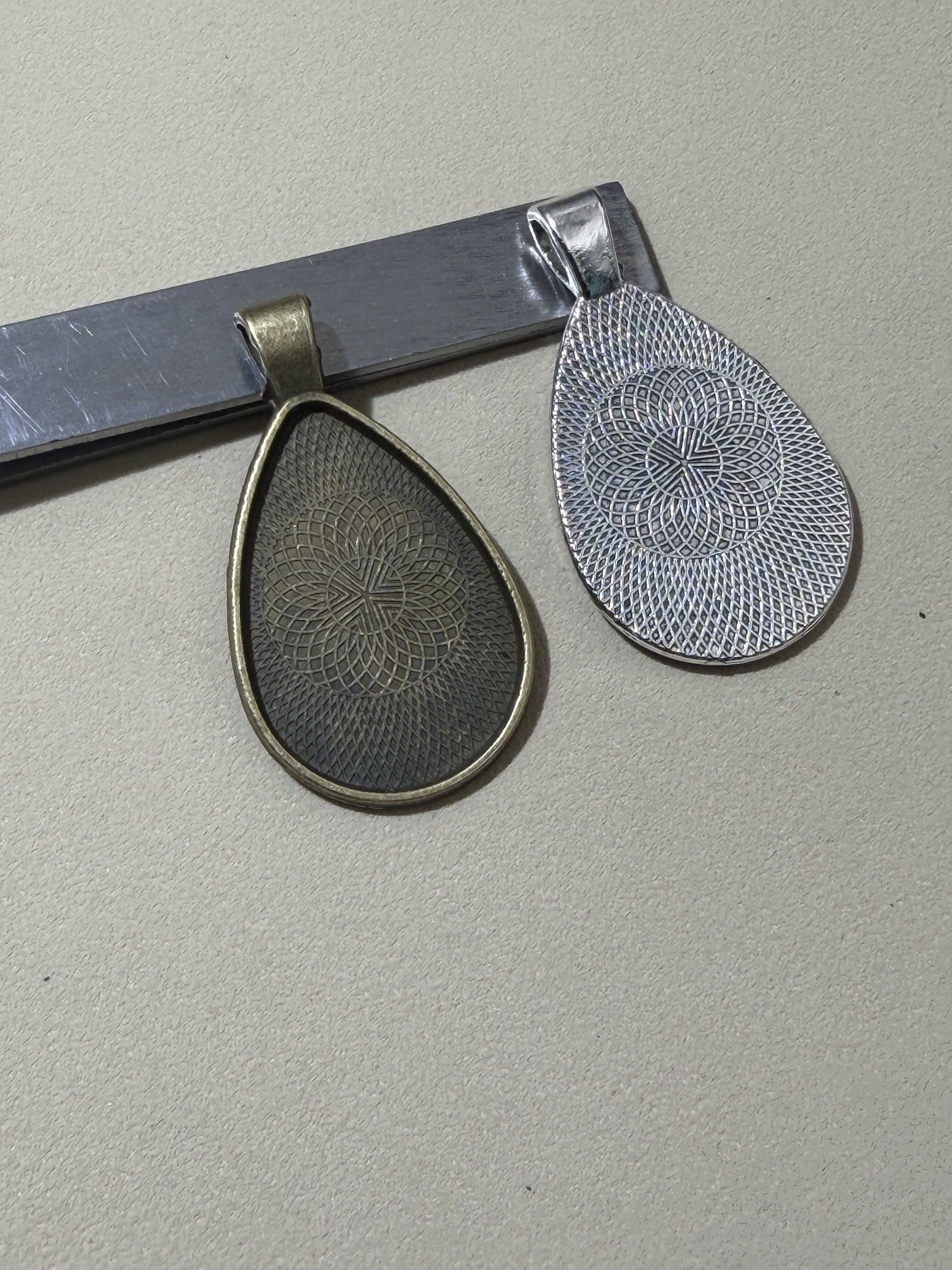 10pcs Drop Inner Size 20x30mm  - مراجعة Pendant Blank Bezel وسعره