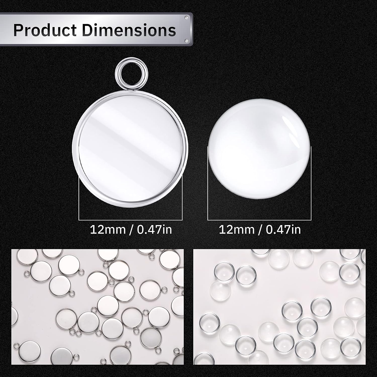 20 Pieces Stainless Steel Roun - مراجعة Pendant Blank Bezel وسعره