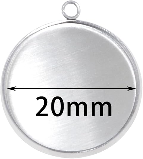 20 Pieces Stainless Steel Roun - مراجعة Pendant Blank Bezel وسعره
