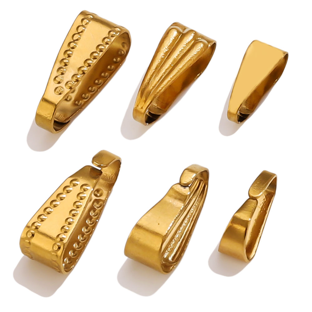50pcs Gold Color Stainless Ste - مراجعة Jewelry Making Materials Wholesale وسعره