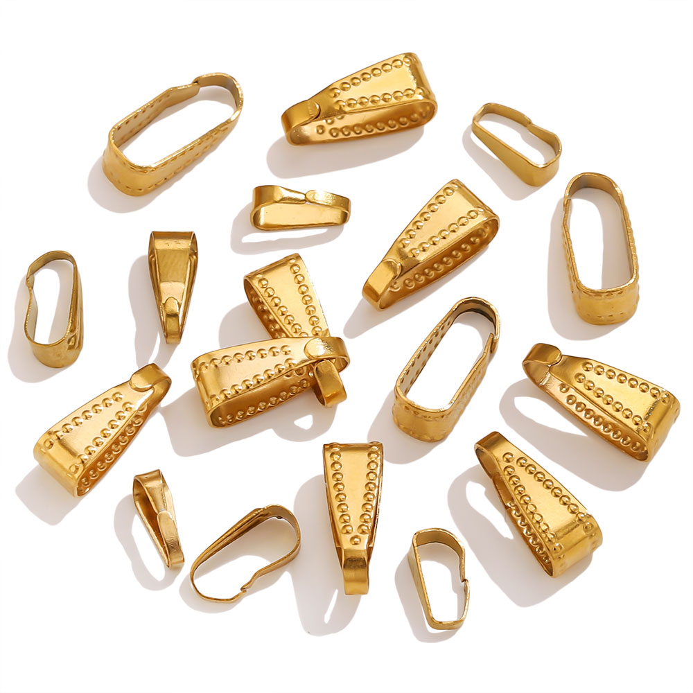 50pcs Gold Color Stainless Ste - مراجعة Jewelry Making Materials Wholesale وسعره