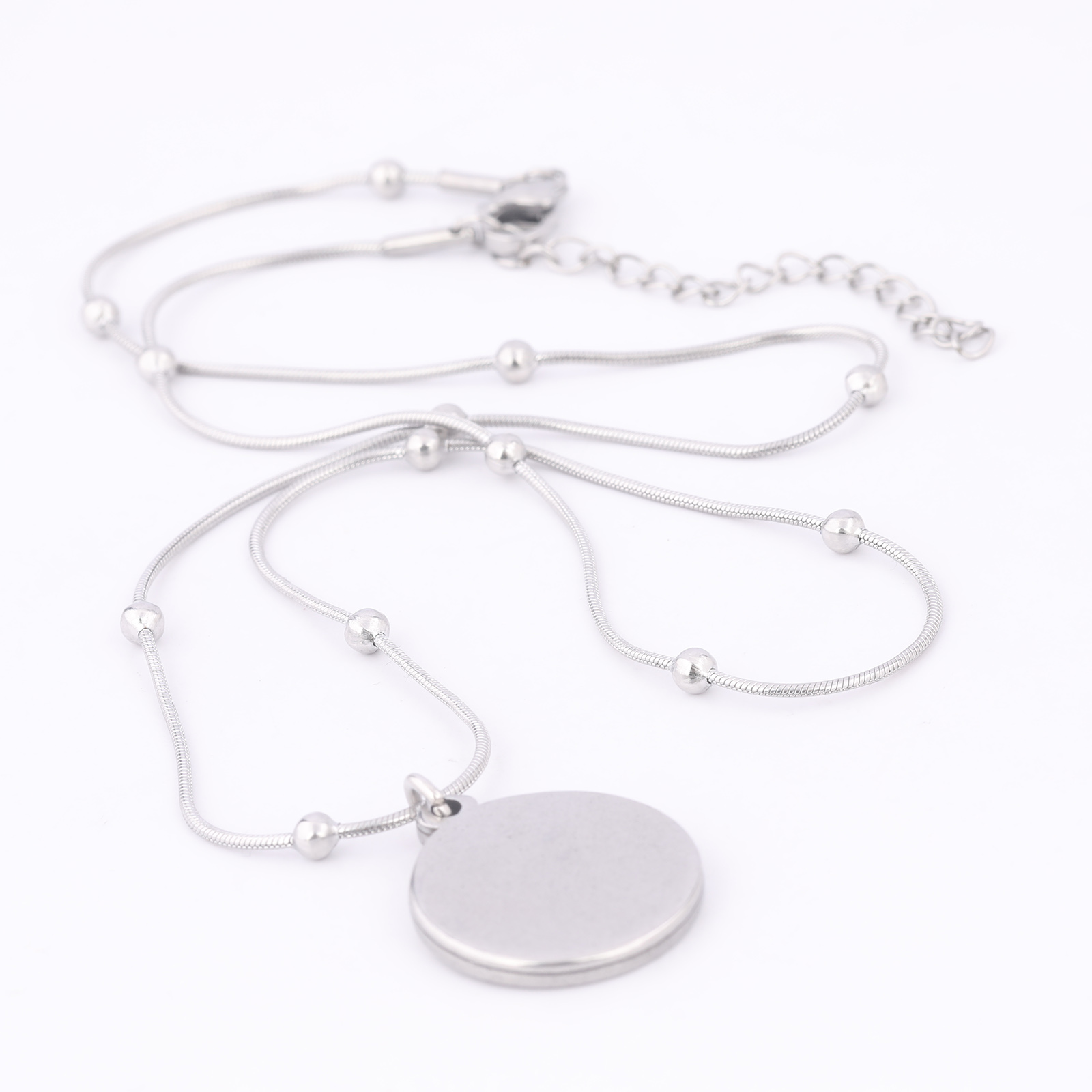 2pcs Stainless Steel Ball Chai - مراجعة Pendant Blank Bezel وسعره