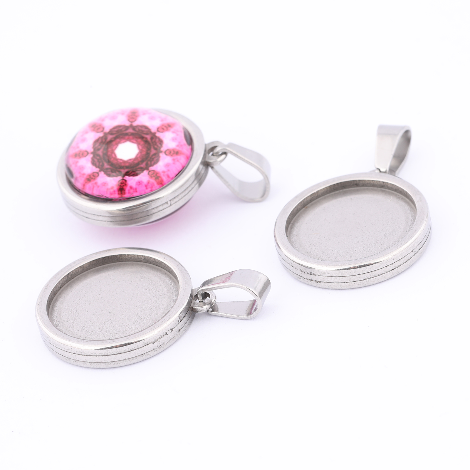 5pcs Stainless Steel Gold Plat - مراجعة Pendant Blank Bezel وسعره