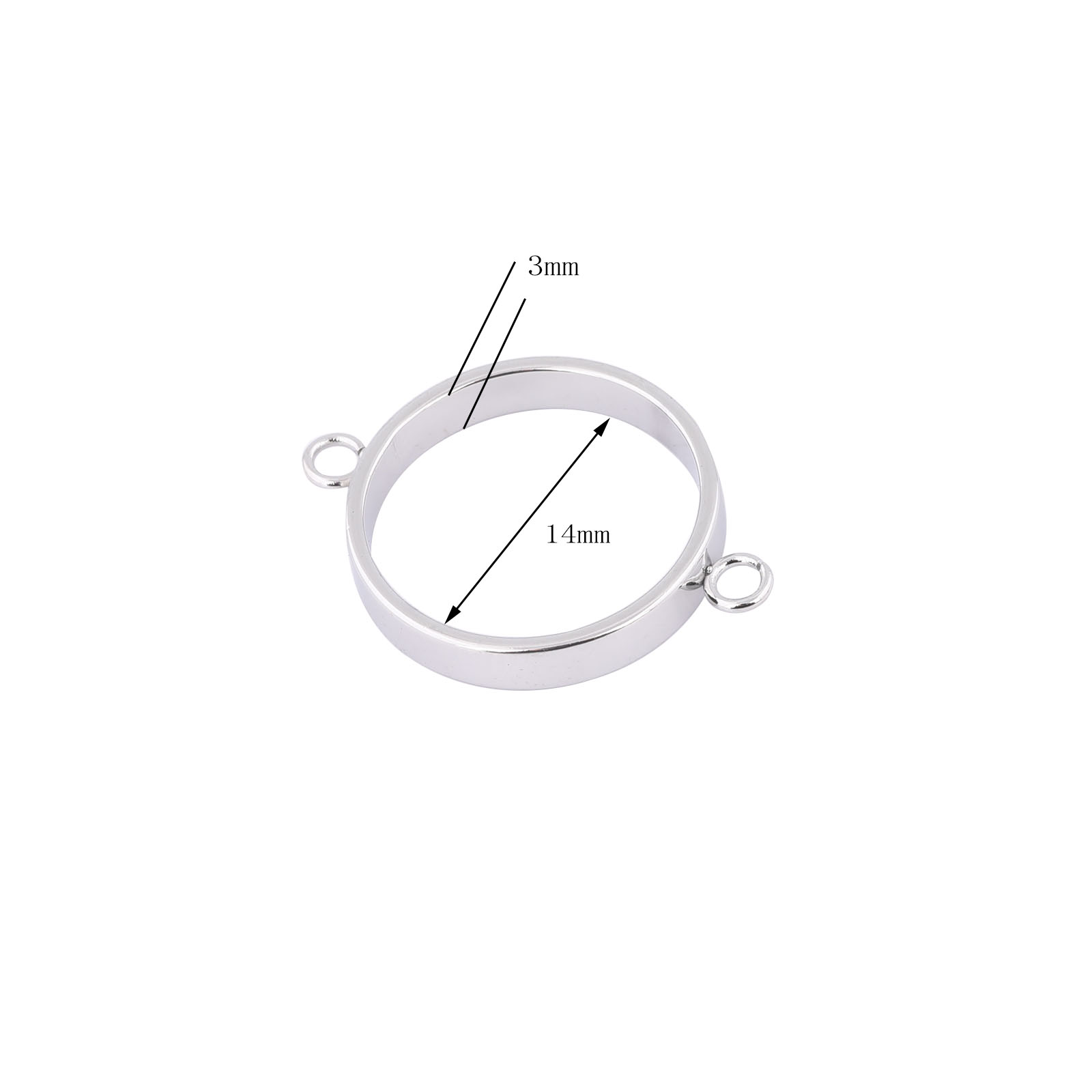 10pcs Stainless Steel 14mm Ope - مراجعة Pendant Blank Bezel وسعره