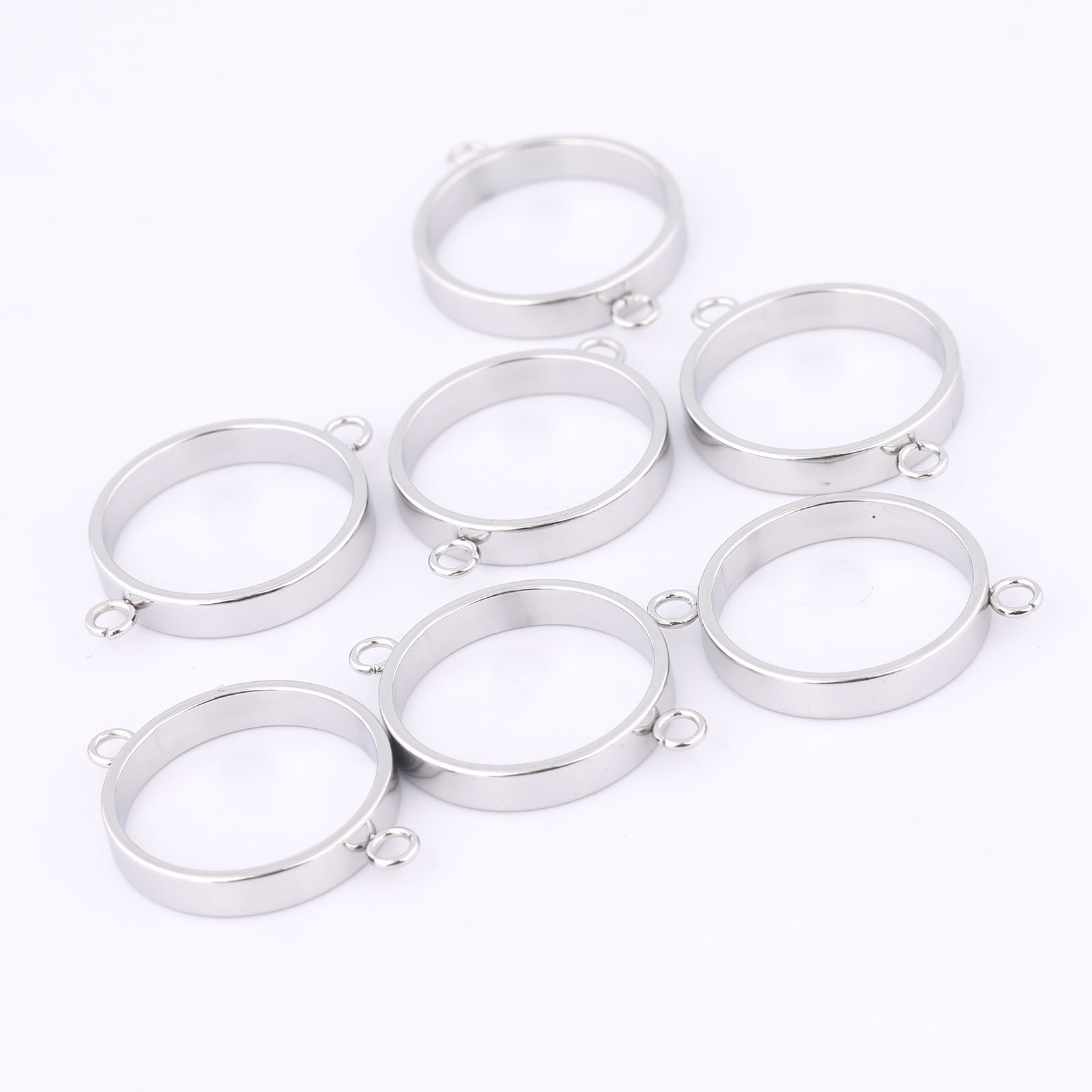 10pcs Stainless Steel 14mm Ope - مراجعة Pendant Blank Bezel وسعره