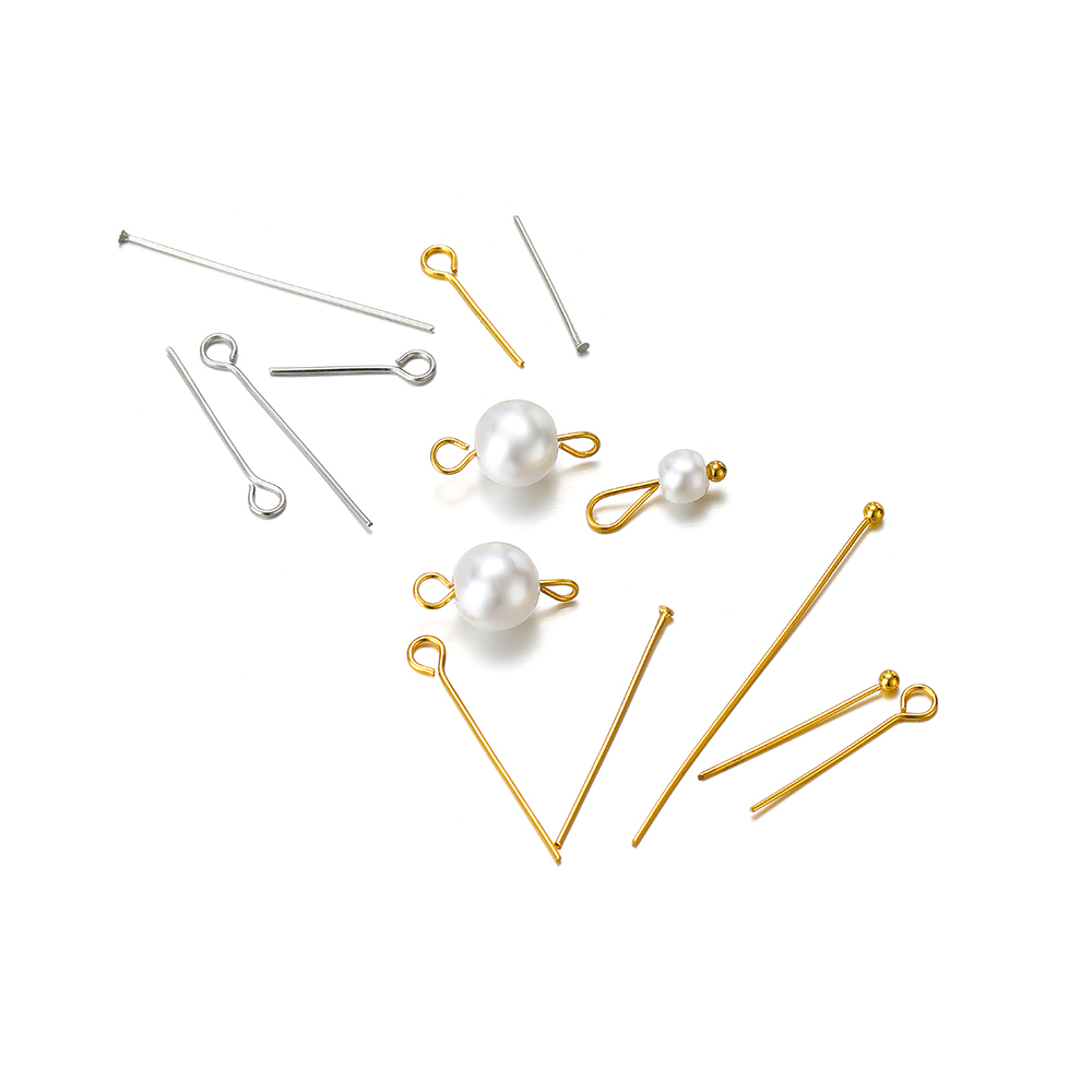 100/50pcs Stainless Steel Eye  - مراجعة Jewelry Making Eye Pins وسعره