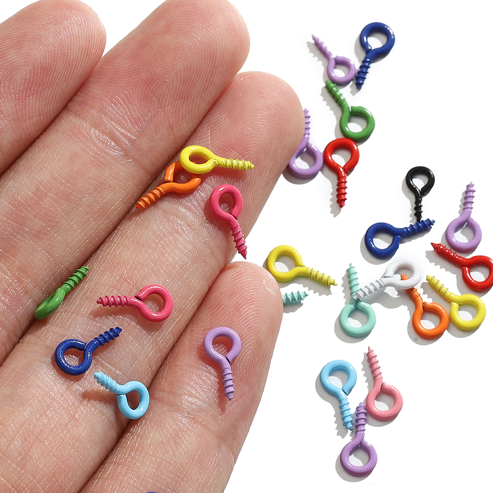 100pcs Color Small Spiral Shee - مراجعة Jewelry Making Materials Wholesale وسعره