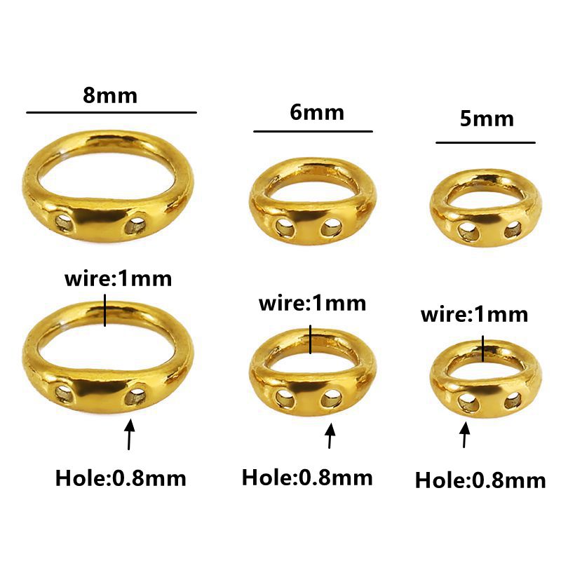 30pcs 5/6/8mm Stainless Steel  - مراجعة Jewelry Making Supplies وسعره