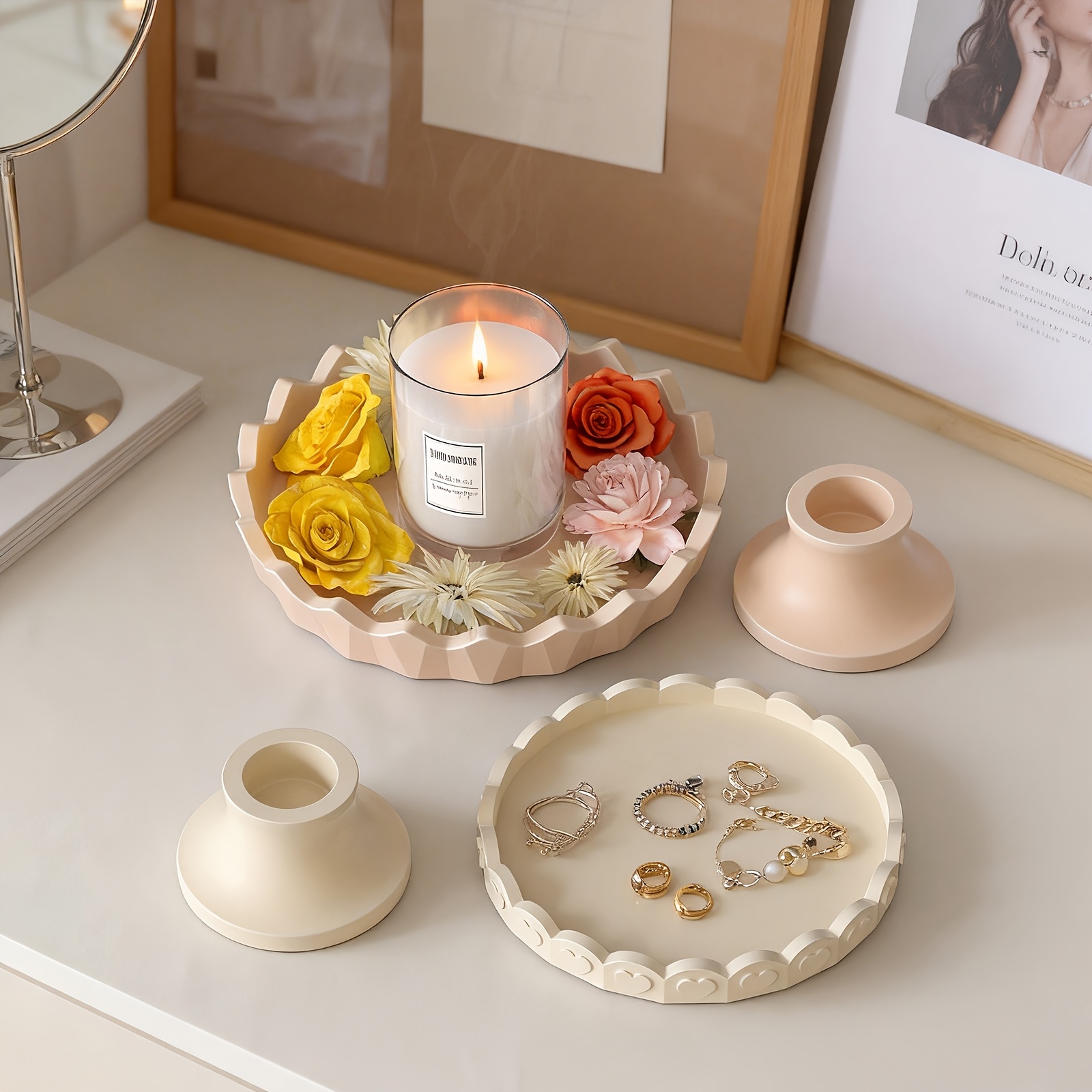 2pcs Silicone Tray Mold Set, R - مراجعة Jewelry Making Online وسعره