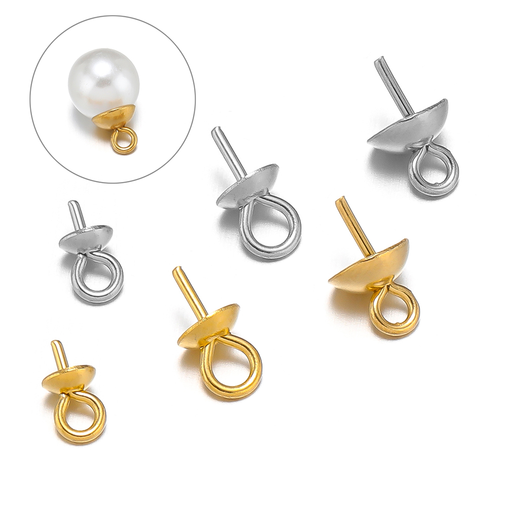 50-100pcs Gold Color Stainless - مراجعة Jewelry Making Rivets وسعره