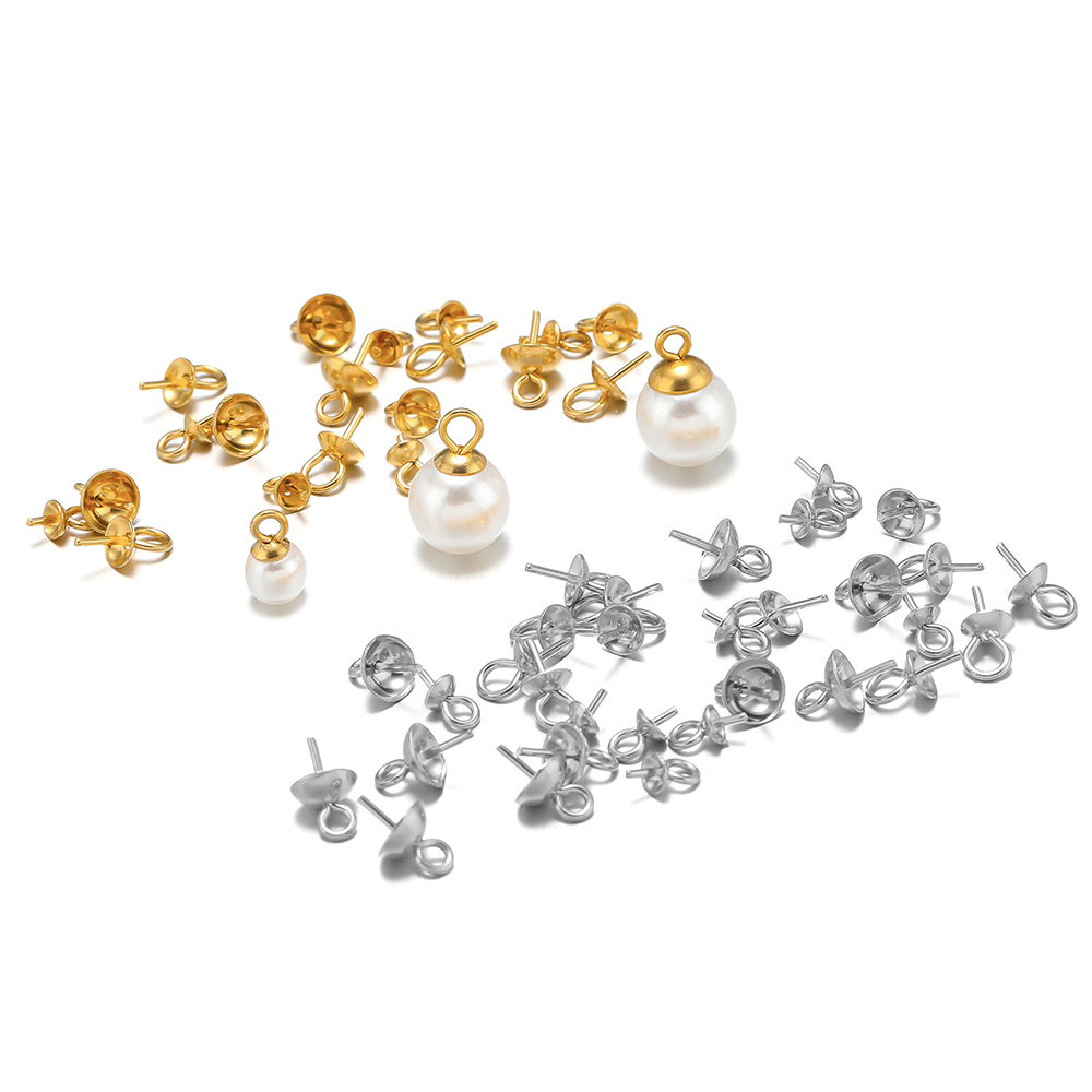 50-100pcs Gold Color Stainless - مراجعة Jewelry Making Rivets وسعره