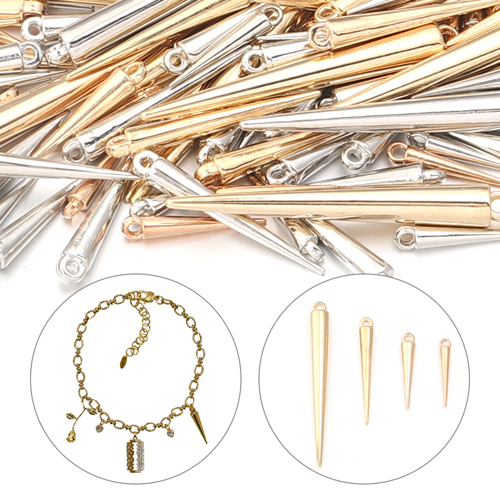 50-200pcs/lot Cone Shape CCB C - مراجعة Jewelry Making Rivets وسعره