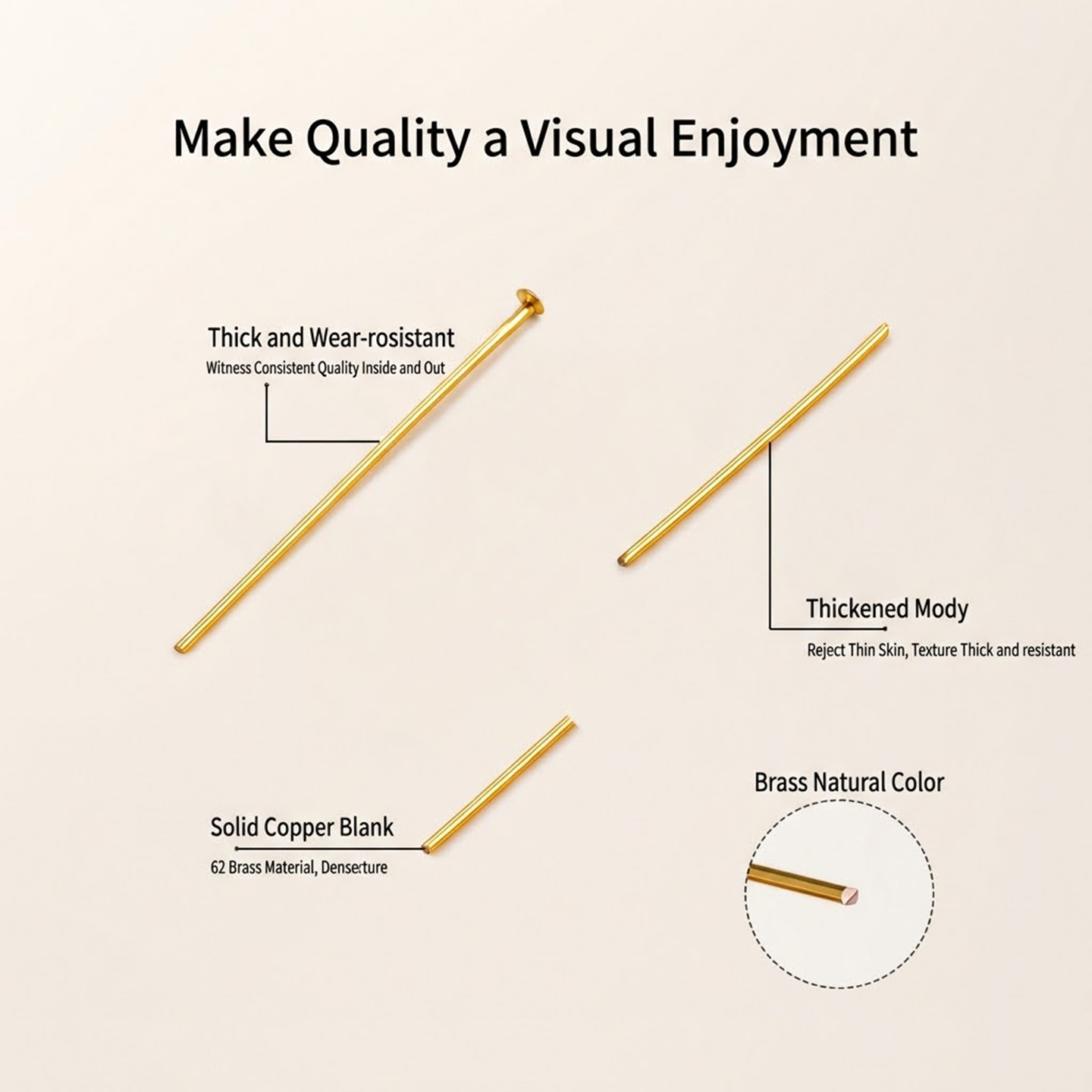 50Pcs 18K Gold Plated Flat Hea - مراجعة Jewelry Making Eye Pins وسعره