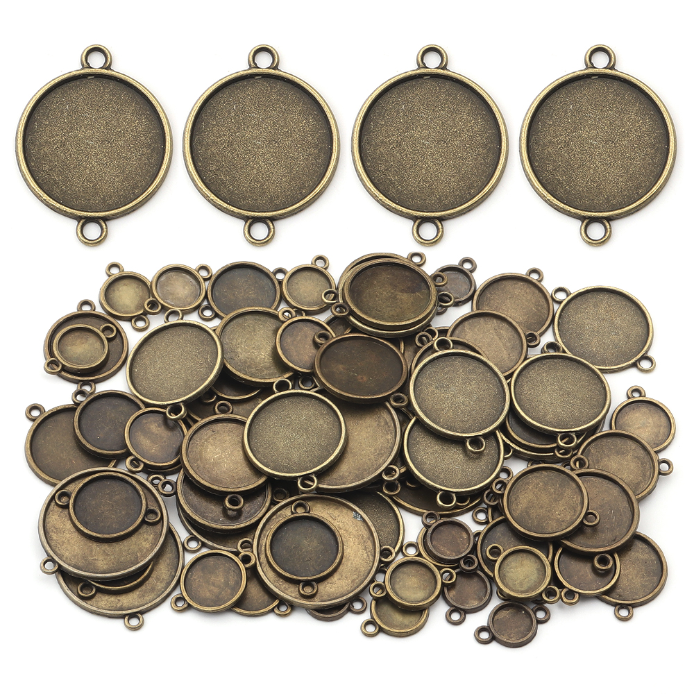 10pcs 8/10/12/14/16/18/20/25mm - مراجعة Pendant Blank Bezel وسعره