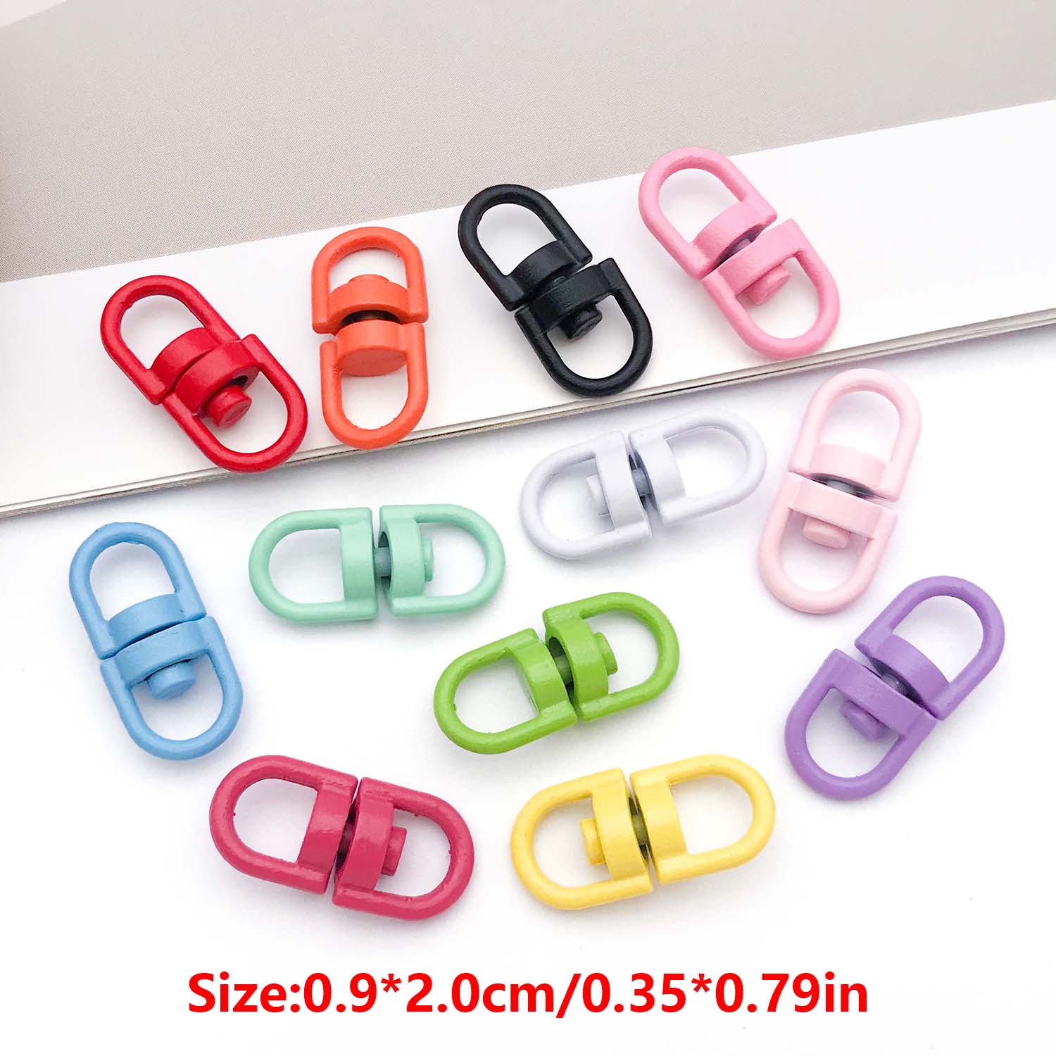 20pcs Metal Rotate Buckle Key  - مراجعة Jewelry Making A Ring وسعره