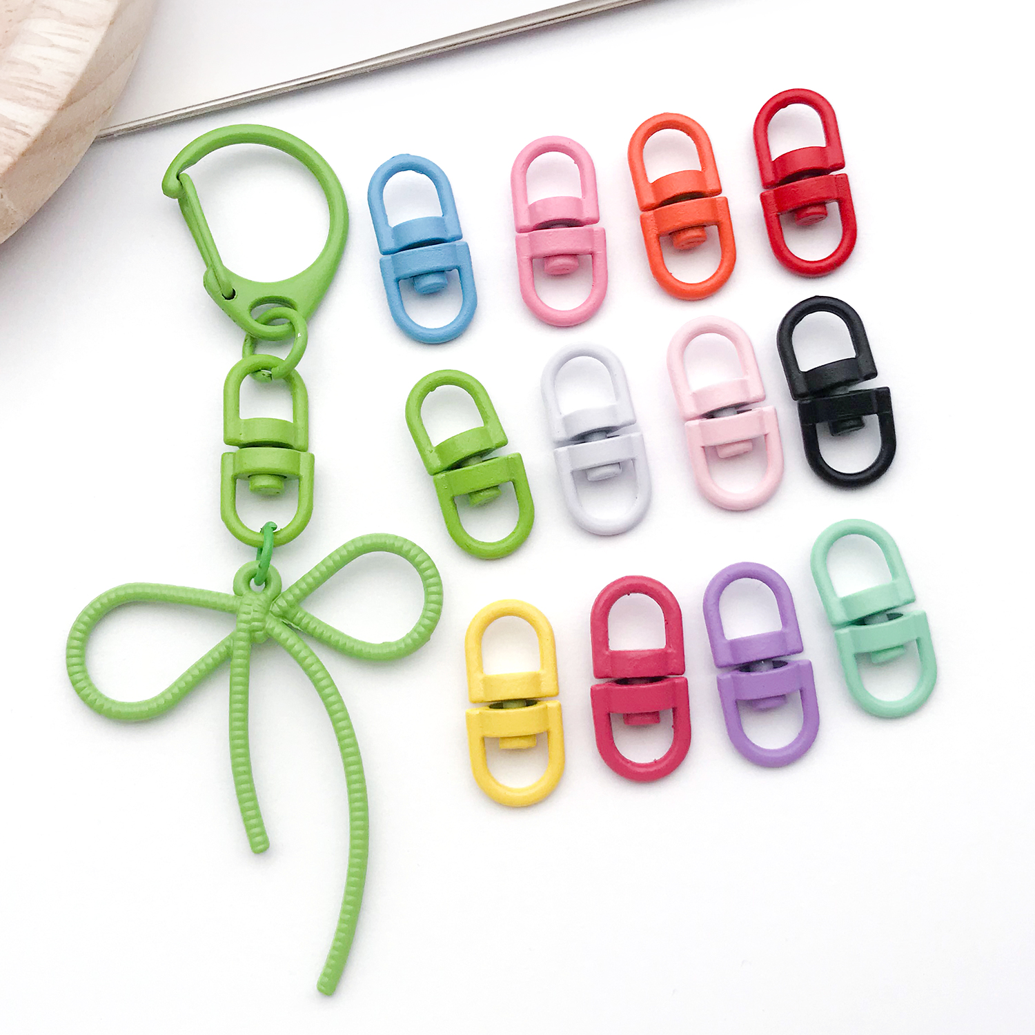 20pcs Metal Rotate Buckle Key  - مراجعة Jewelry Making A Ring وسعره