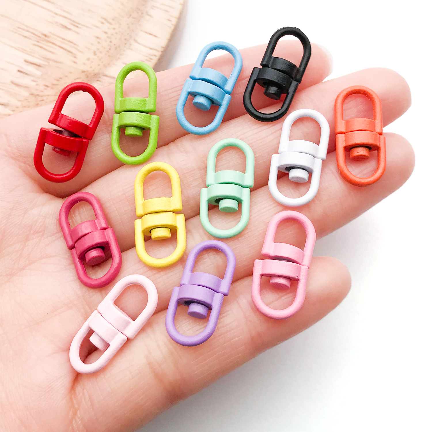 20pcs Metal Rotate Buckle Key  - مراجعة Jewelry Making A Ring وسعره