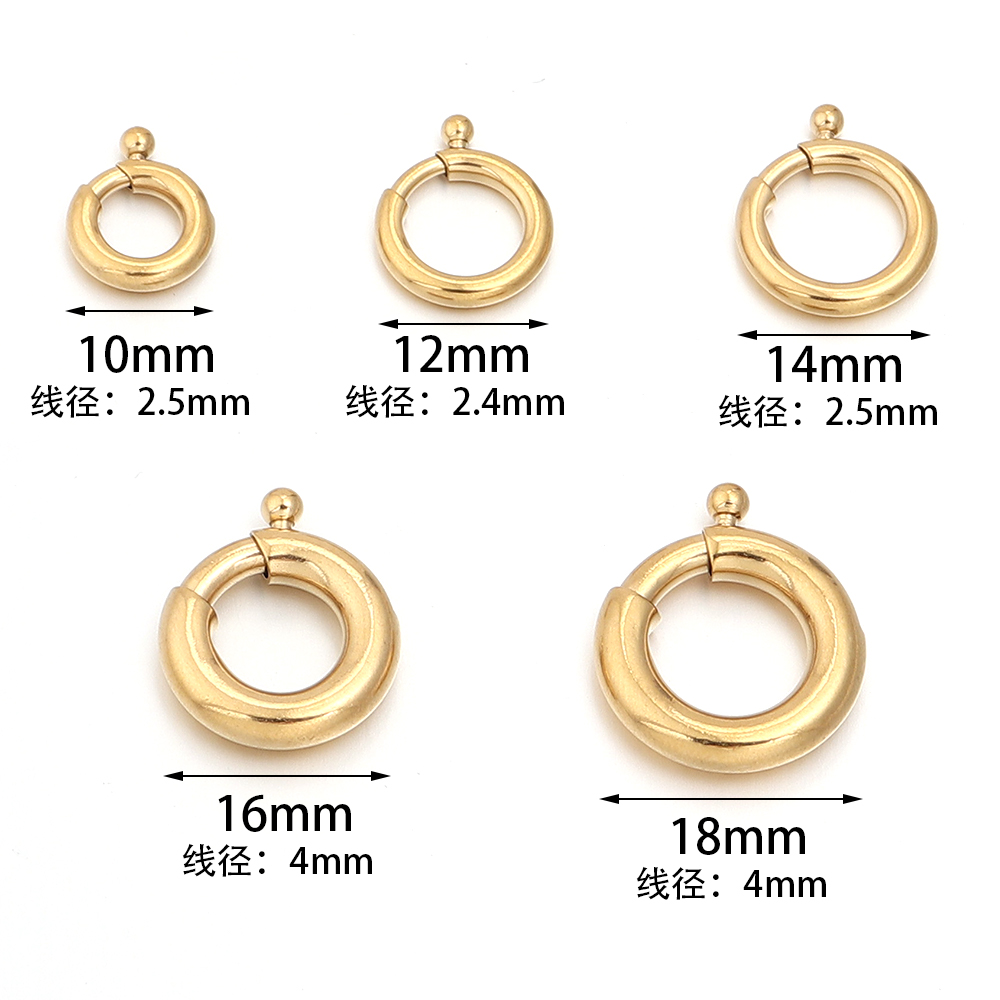 2pcs Stainless Steel Spring Cl - مراجعة Jewelry Making A Ring وسعره