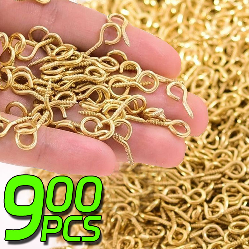 8/10mm Mini Screw Eye Pins Met - مراجعة Jewelry Making Rivets وسعره