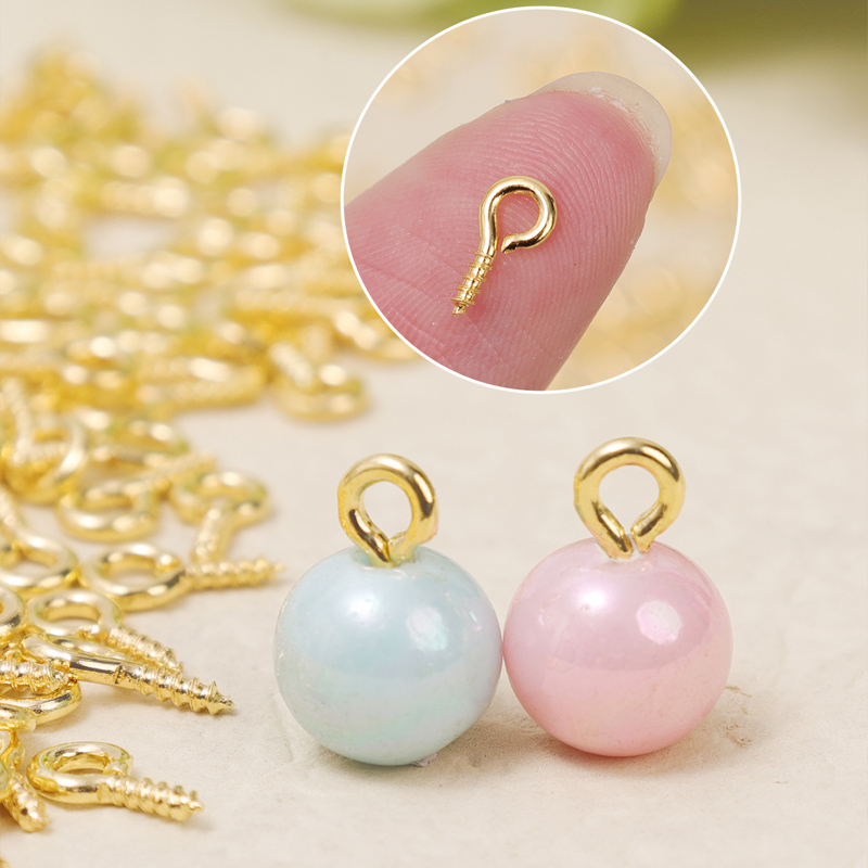 8/10mm Mini Screw Eye Pins Met - مراجعة Jewelry Making Rivets وسعره