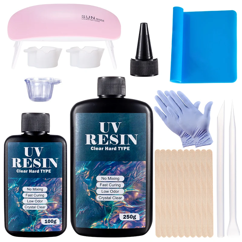 Hard UV Resin Glue Kit Fast Cu - مراجعة Jewelry Making Online وسعره