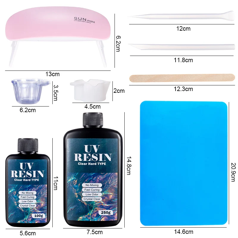 Hard UV Resin Glue Kit Fast Cu - مراجعة Jewelry Making Online وسعره