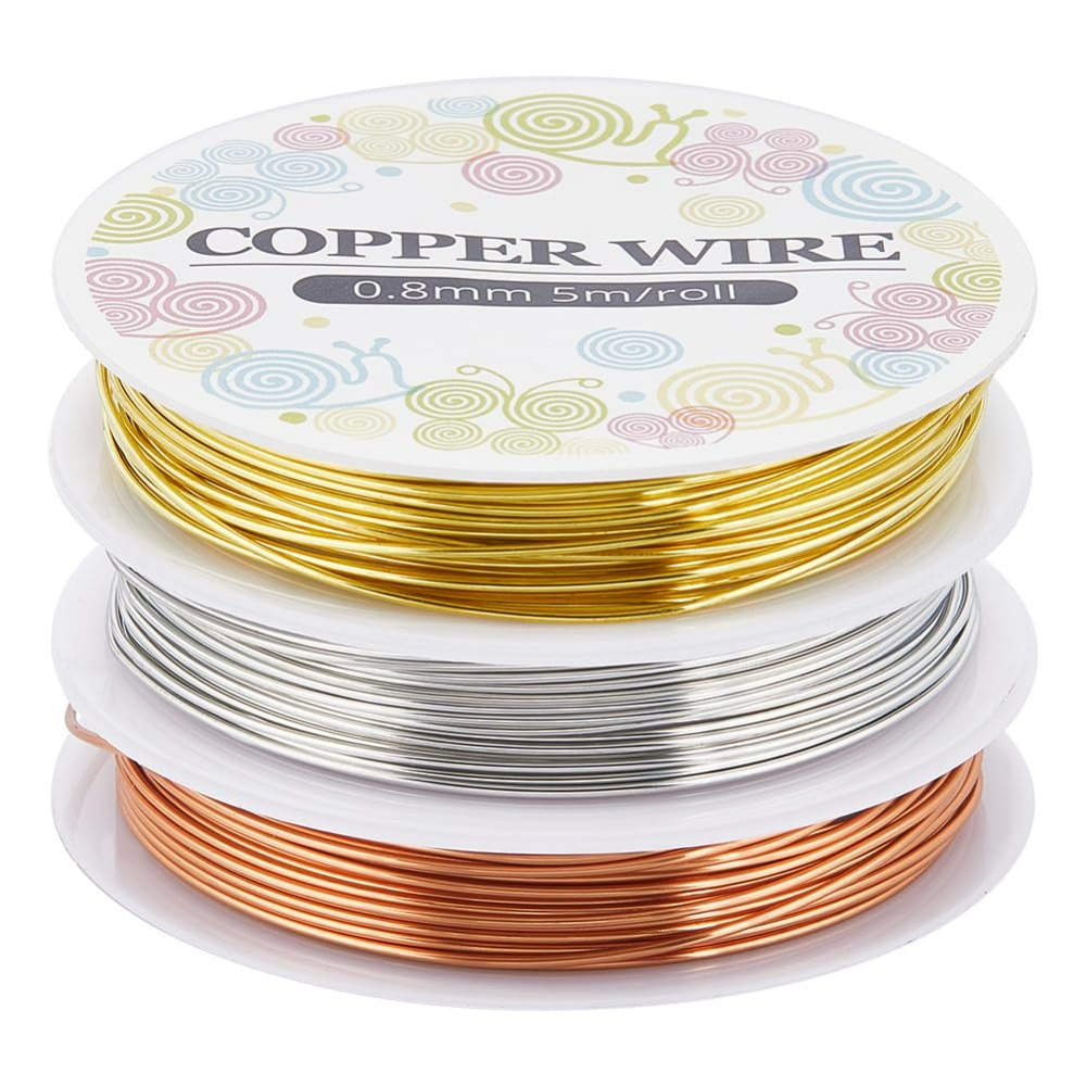 12.8M Copper Jewelry Wire 0.8m - مراجعة Jewelry Making Online وسعره