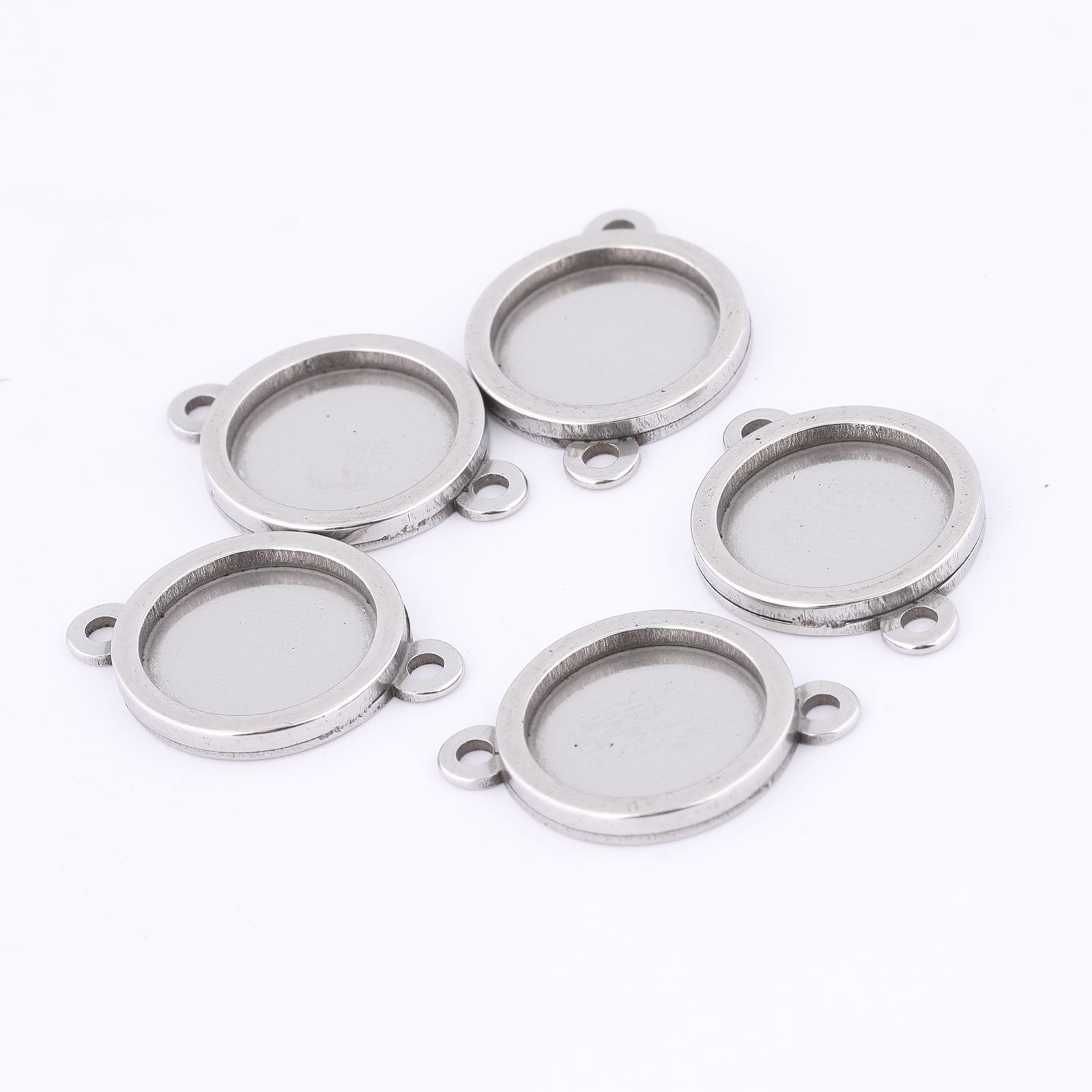 10pcs Stainless Steel 12mm Cab - مراجعة Pendant Blank Bezel وسعره