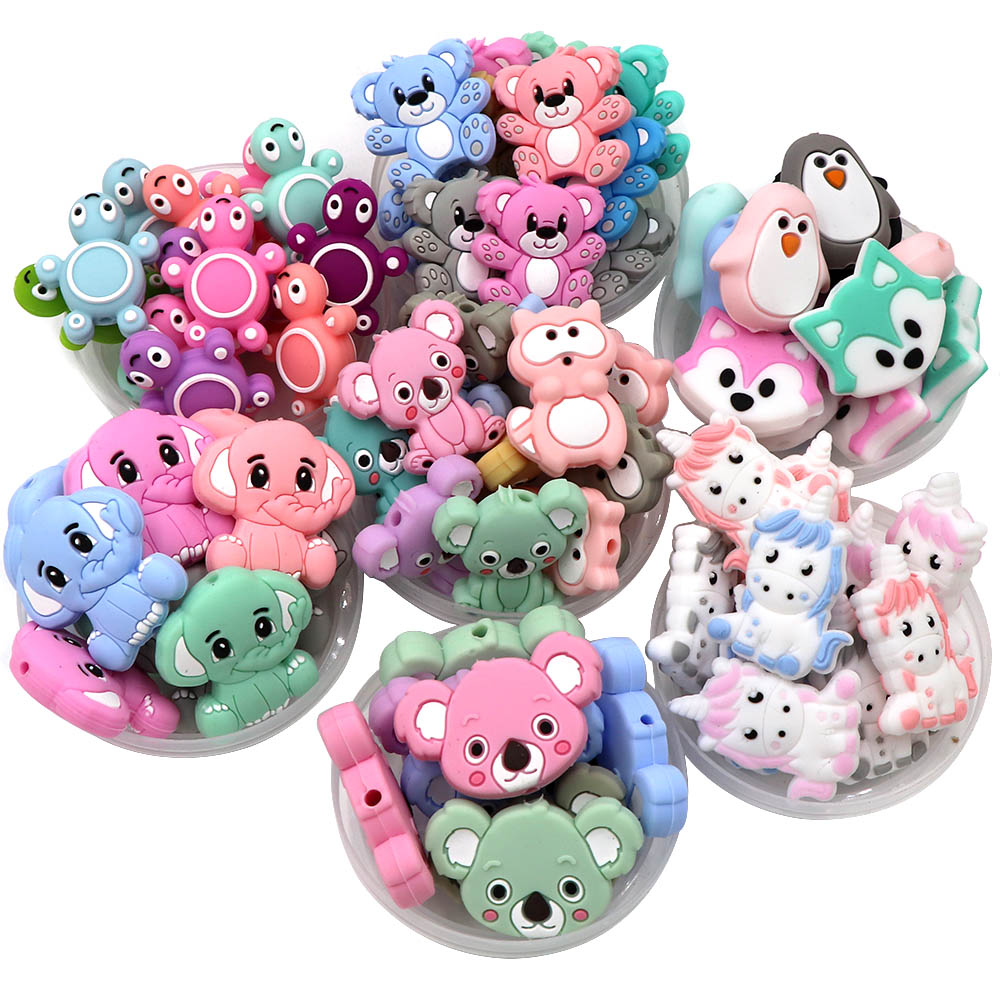 Cute-idea 10Pcs Mini Baby Sili - مراجعة Jewelry Making Ideas With Beads وسعره