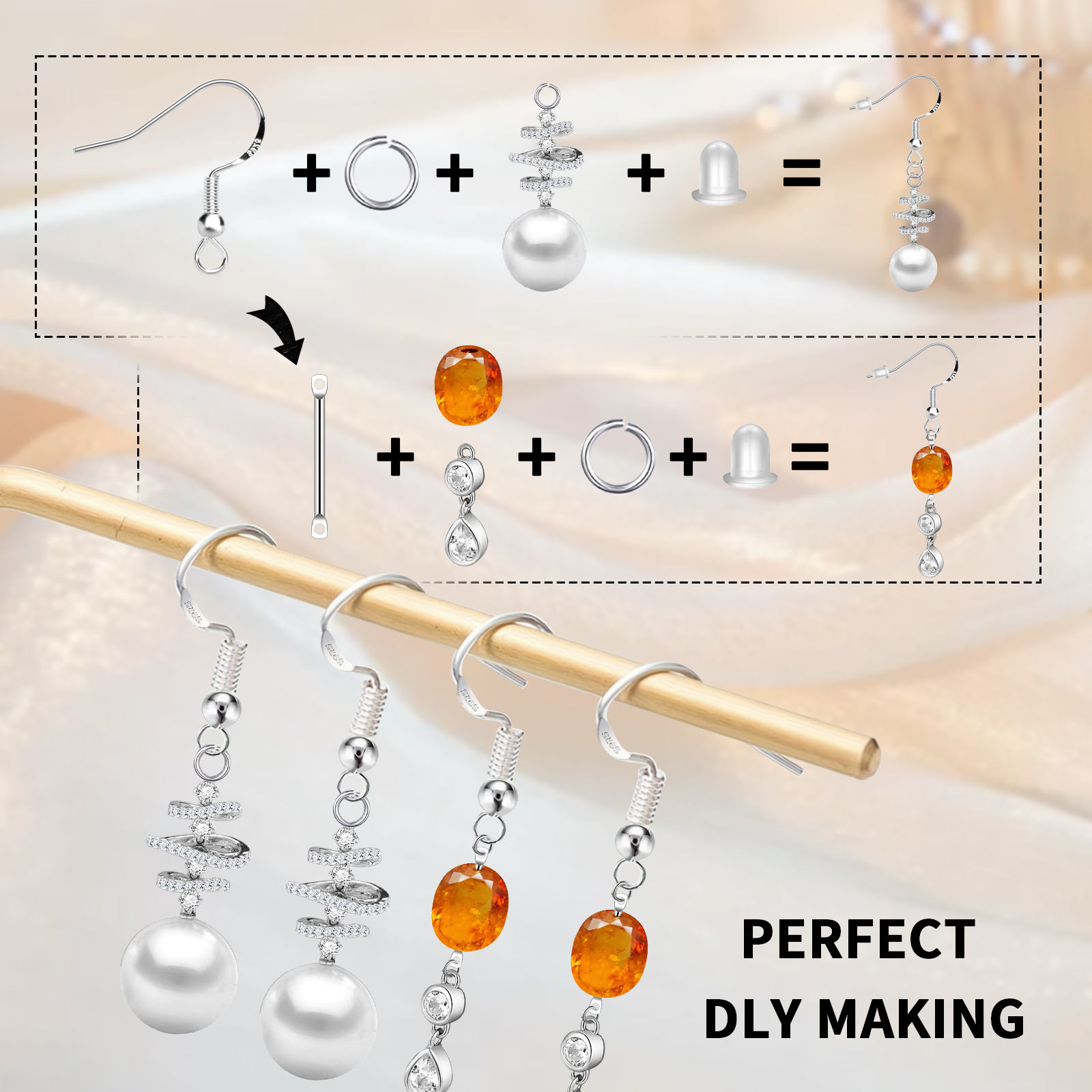 925 Silver/Gold Plated Earring - مراجعة Jewelry Making A Ring وسعره