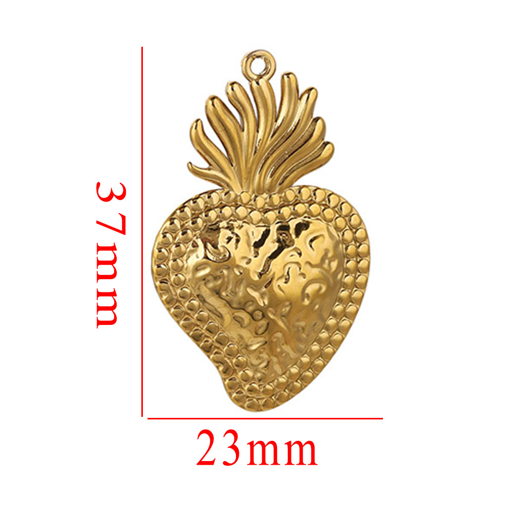 5pcs Stainless Steel Heart Sun - مراجعة Jewelry Making Materials Wholesale وسعره