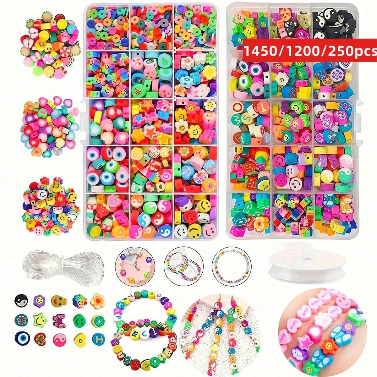 1450/1200/250pcs Polymer Clay  - مراجعة Jewelry Making Set وسعره