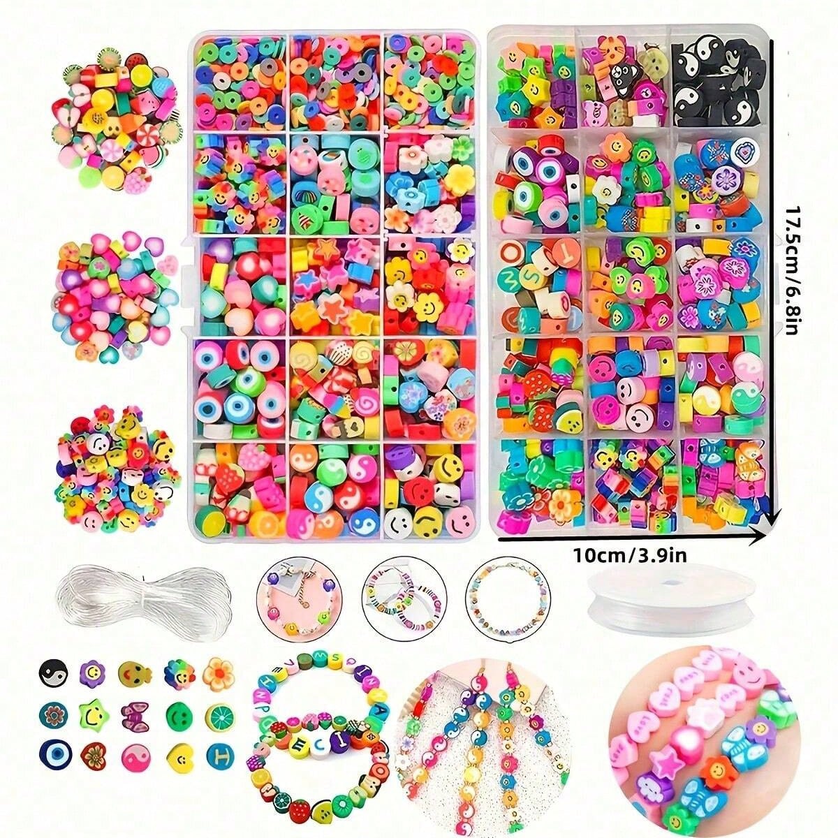 1450/1200/250pcs Polymer Clay  - مراجعة Jewelry Making Set وسعره