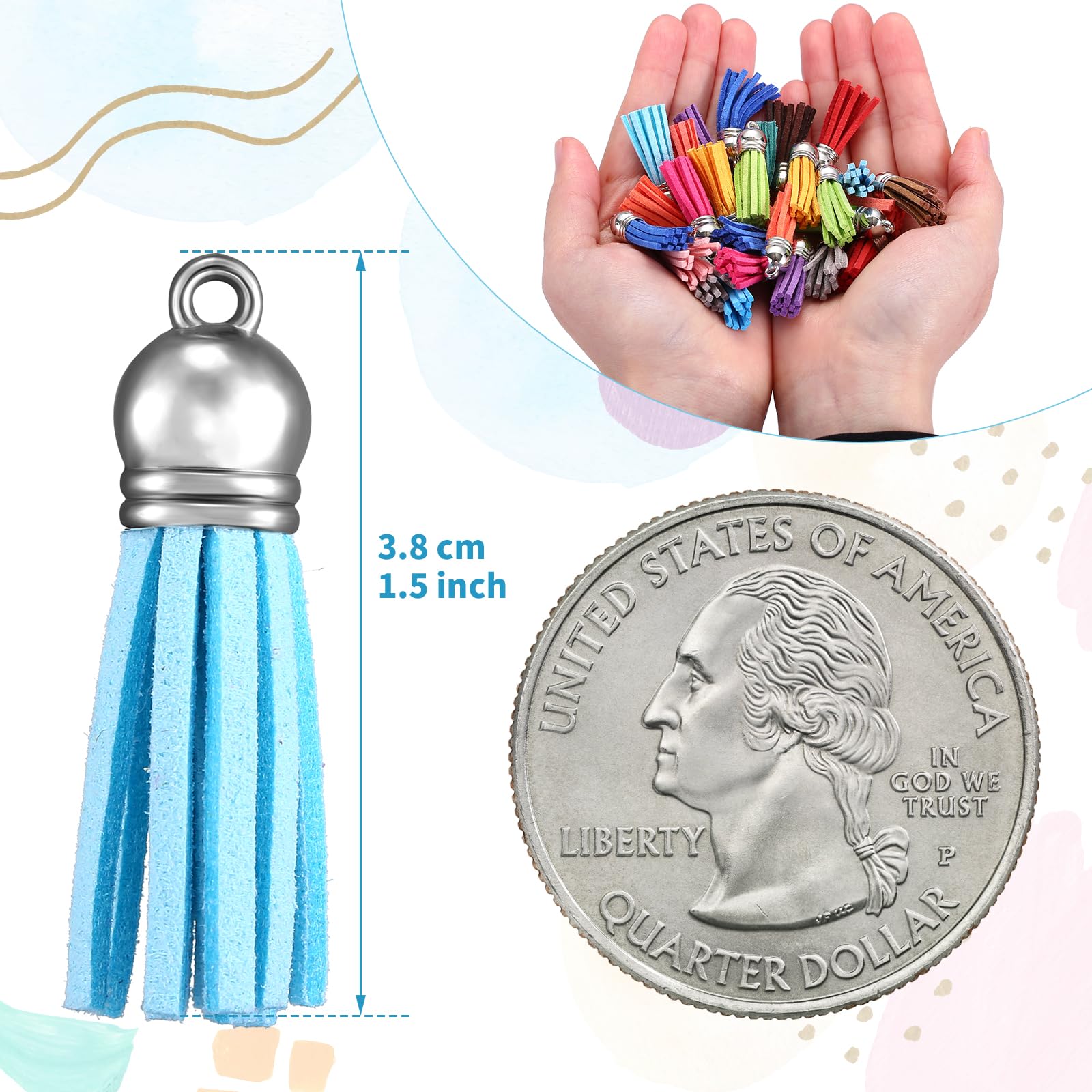 10/20/60 Pcs Mini Tassels Faux - مراجعة Jewelry Making Online وسعره