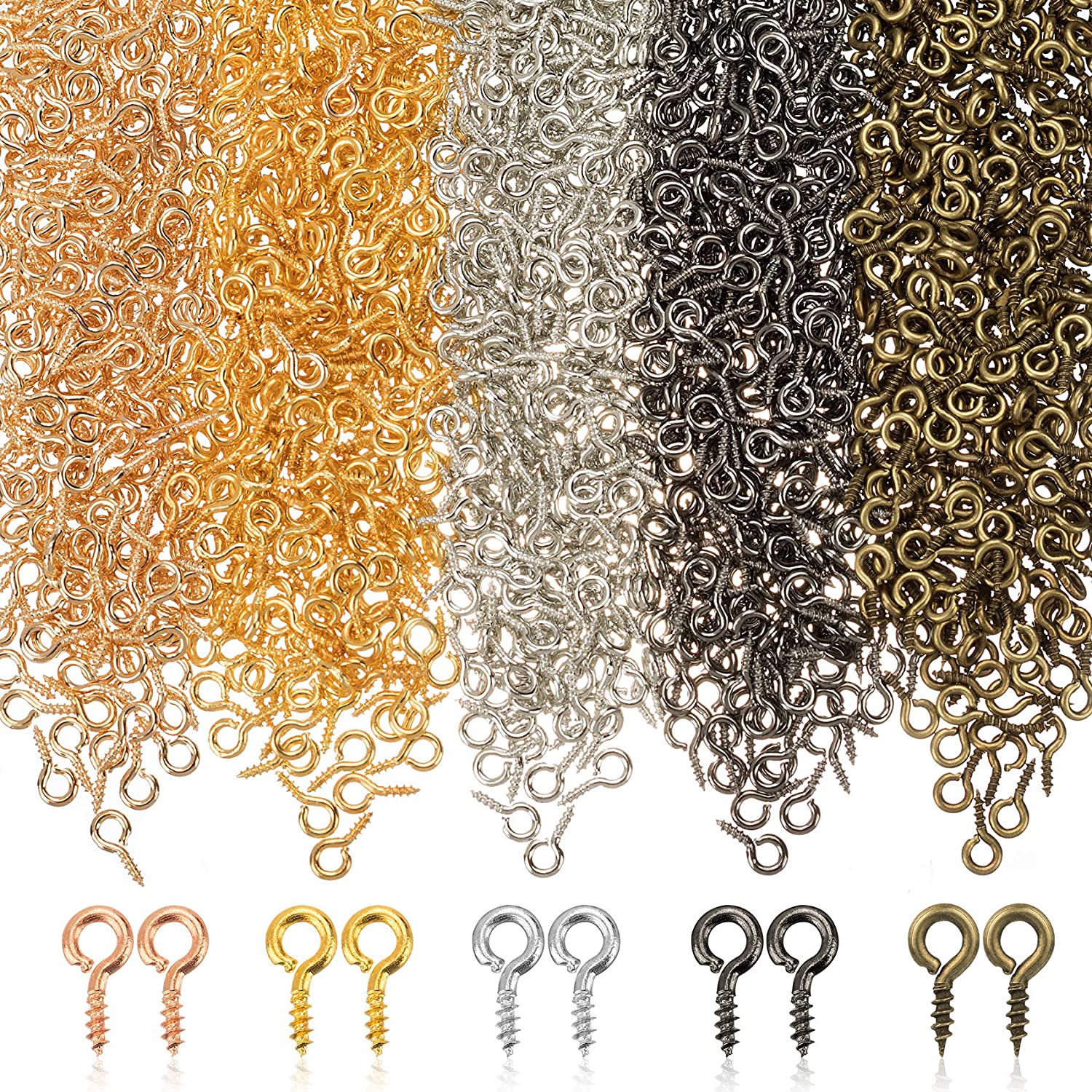 100-600pcs/lot Small Tiny Mini - مراجعة Jewelry Making Rivets وسعره