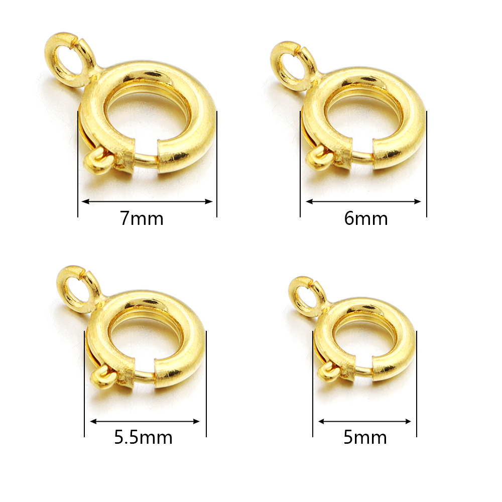 10Pcs Circle Spring Buttonr Co - مراجعة Jewelry Making A Ring وسعره