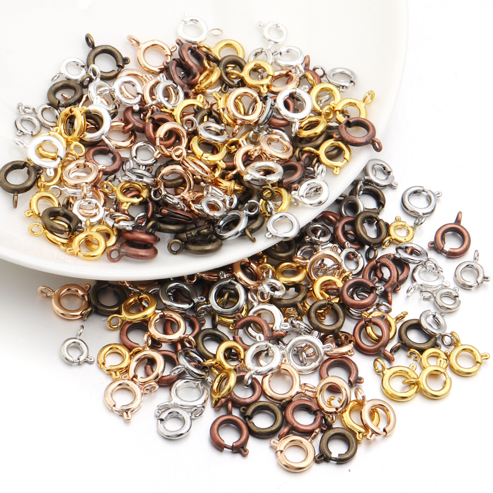 10Pcs Circle Spring Buttonr Co - مراجعة Jewelry Making A Ring وسعره