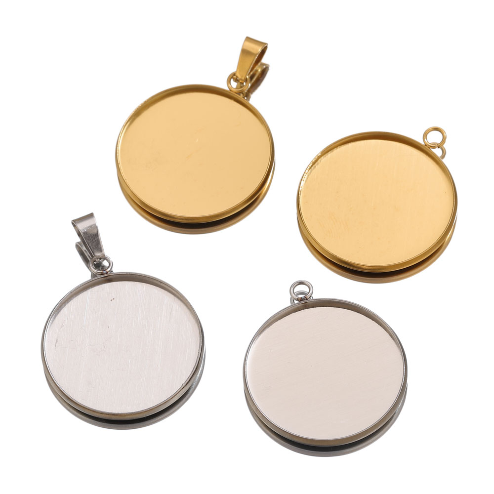 10pcs Stainless Steel Gold Pen - مراجعة Pendant Blank Bezel وسعره