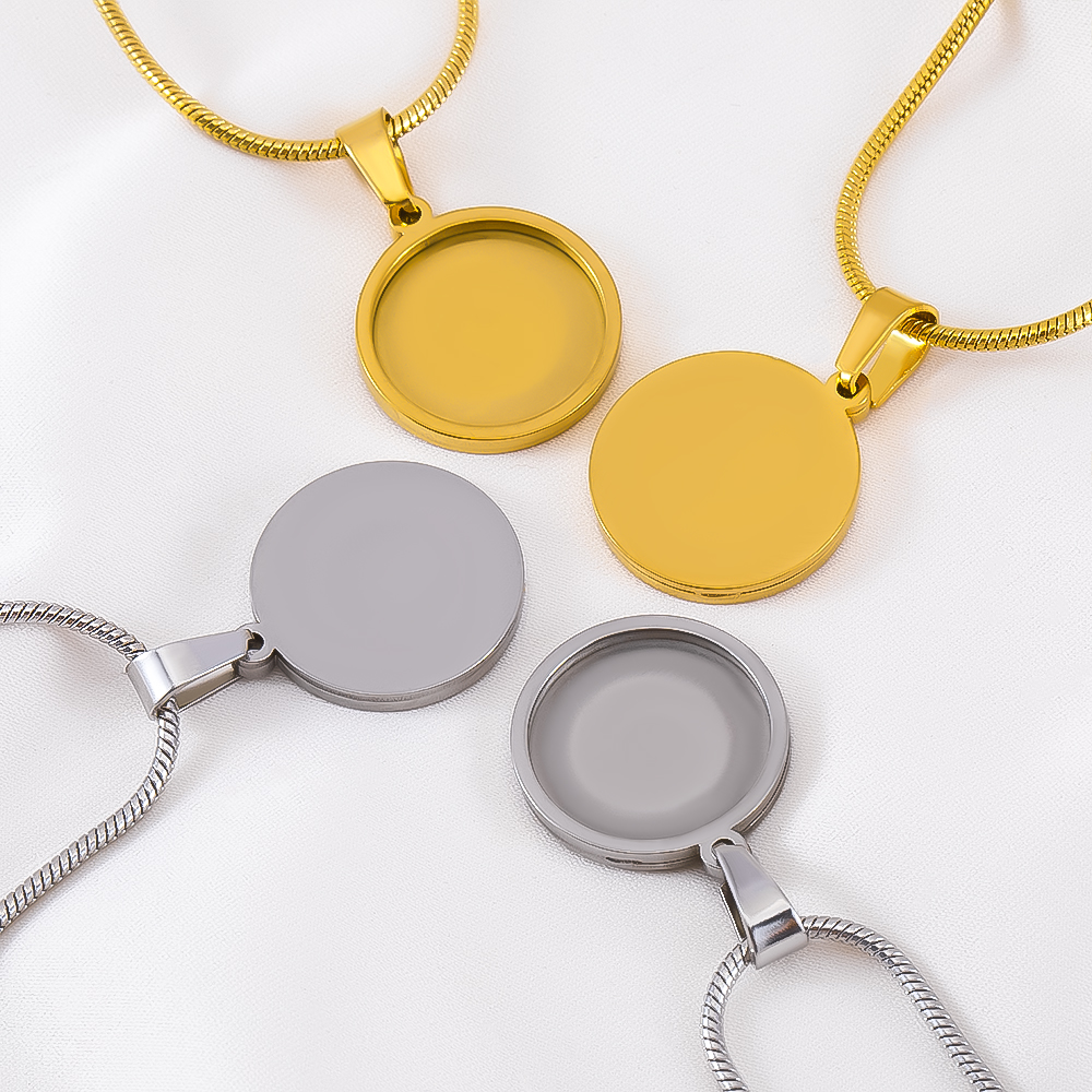1pc Stainless Steel Snake Chai - مراجعة Pendant Blank Bezel وسعره