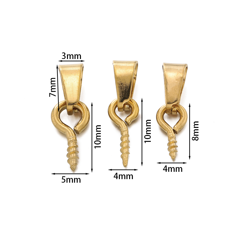 20pcs Stainless Steel Screw Ey - مراجعة Jewelry Making Rivets وسعره