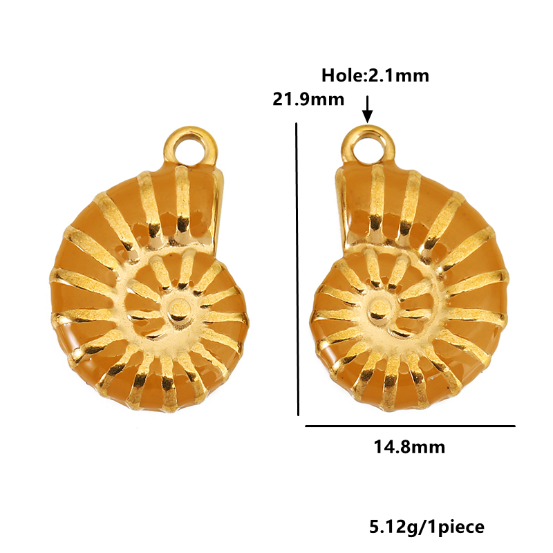 4pcs Stainless Steel Conch Gol - مراجعة Jewelry Making Materials Wholesale وسعره