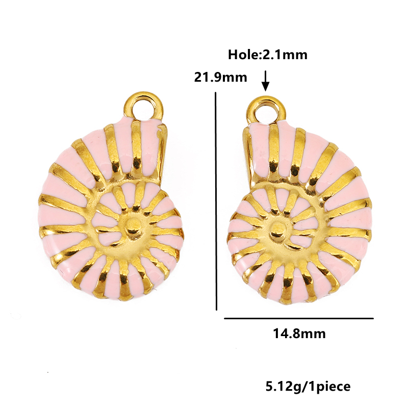 4pcs Stainless Steel Conch Gol - مراجعة Jewelry Making Materials Wholesale وسعره
