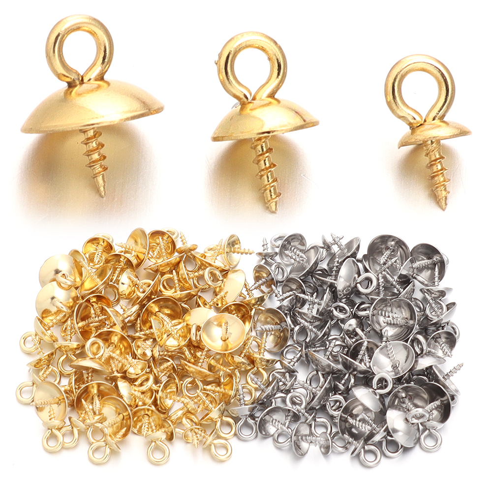 20pcs Stainless Steel Screw Ey - مراجعة Jewelry Making Rivets وسعره
