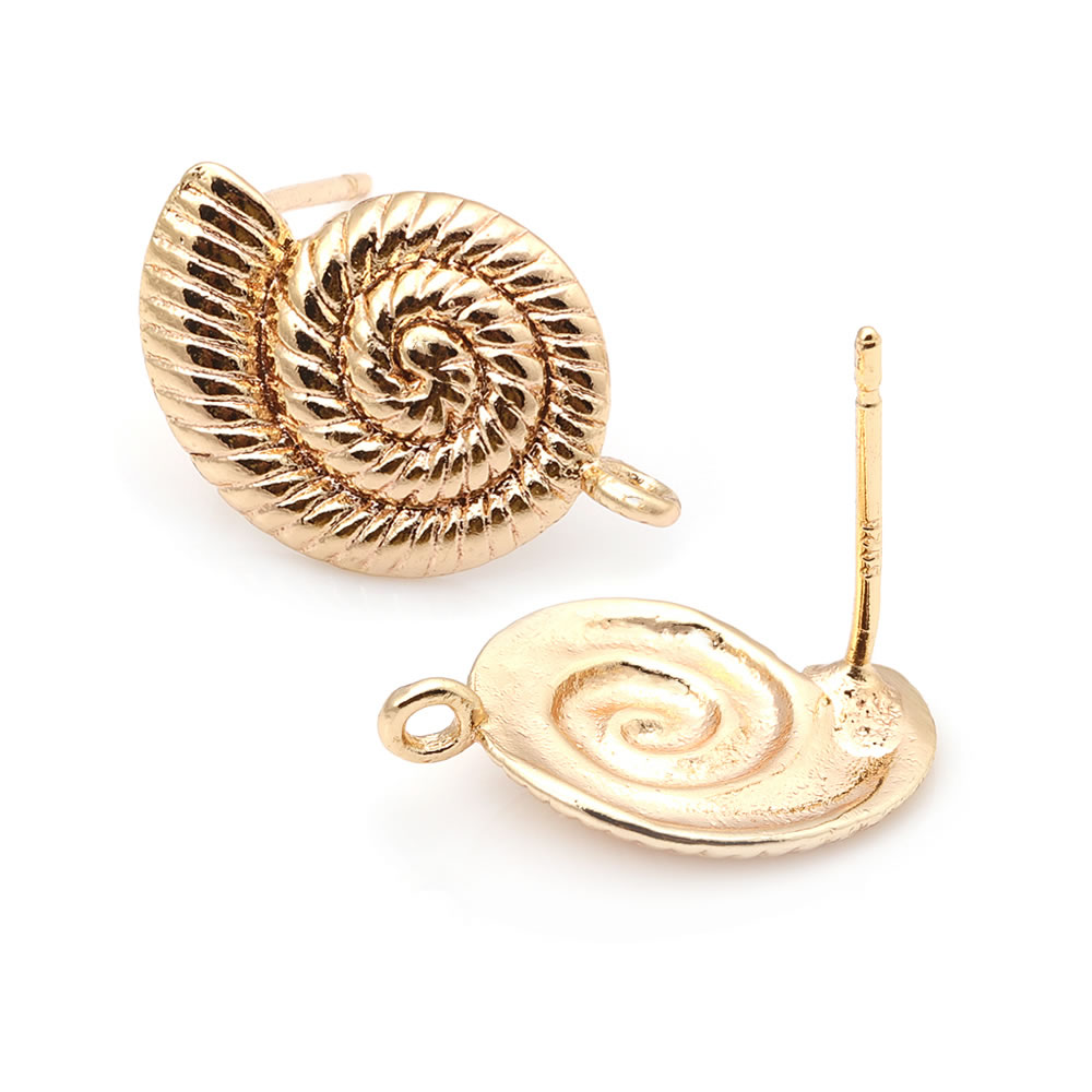 6PCS 18K Gold Color Brass Conc - مراجعة Jewelry Making Set وسعره