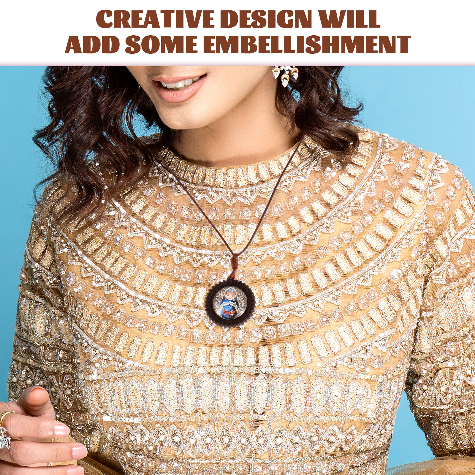 3Pcs Wooden Pendant Bezels Cra - مراجعة Pendant Blank Bezel وسعره